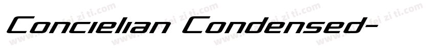 Concielian Condensed字体转换
